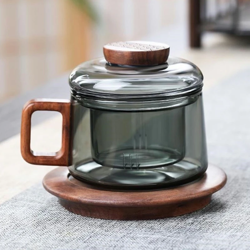 茶水分离办公室泡茶神器买满99元即送此款玻璃墩墩杯茶具泡茶杯