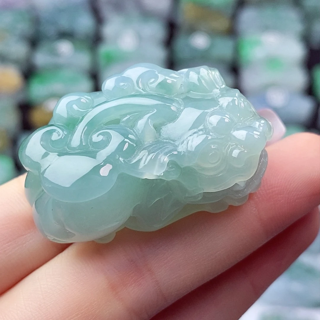 翡翠未镶嵌颈饰天然