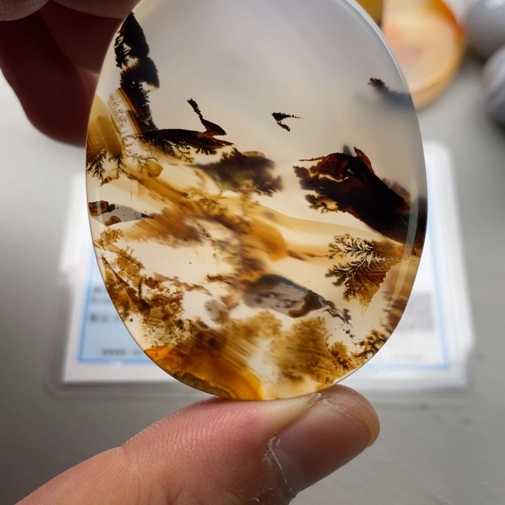 玛瑙/玉髓颈饰未镶嵌水**山