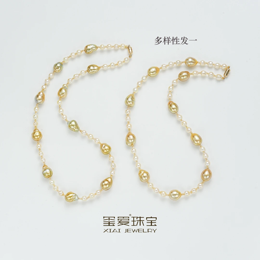 【玺爱门门】 MM-13119-1-2-3 海水珍珠巴洛克设计项链（多样性发一）