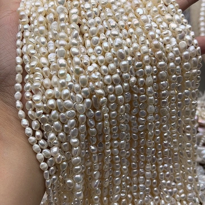 未镶嵌玛瑙/玉髓珠宝半成品一条巴洛克珍珠