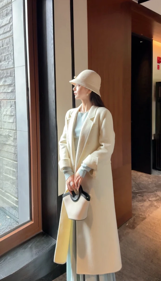 【BLB•板老板】时尚气质大牌风新款羊大衣SSS3019