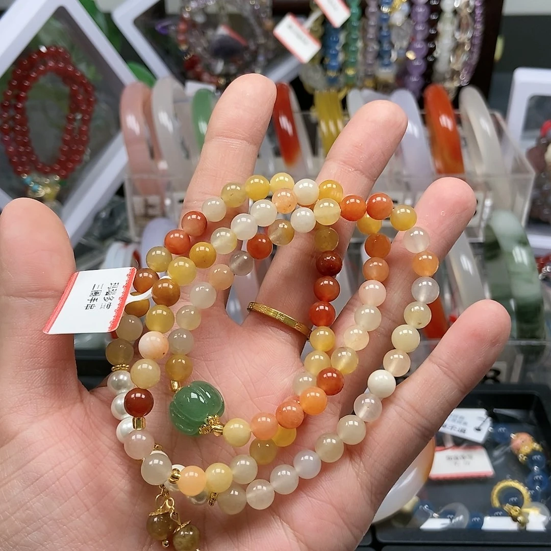 玛瑙/玉髓手串未镶嵌9