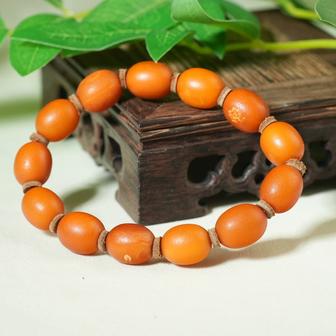 十九世纪老蜜蜡手串【古珠精选】AAML250115027