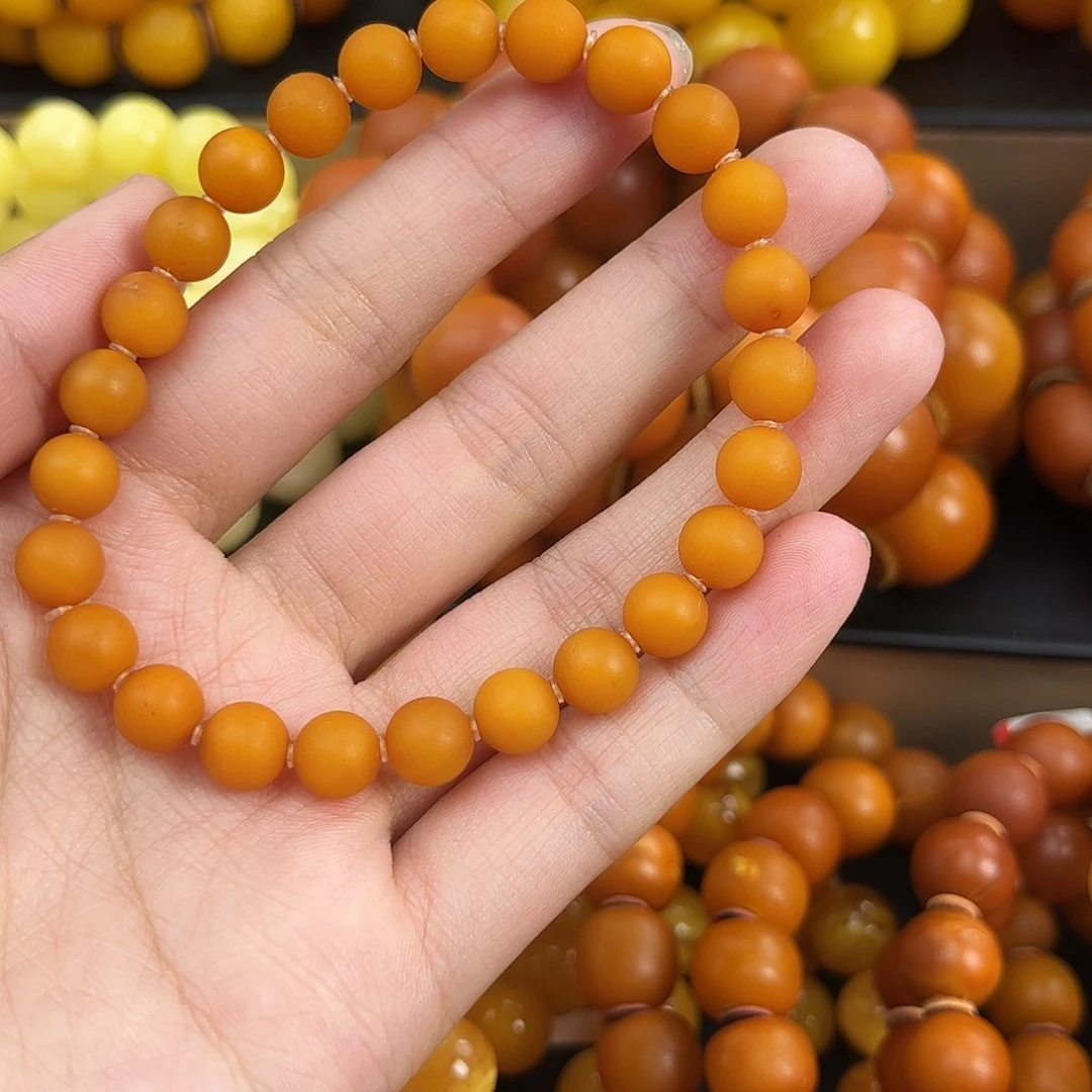 未镶嵌琥珀手链蜜蜡