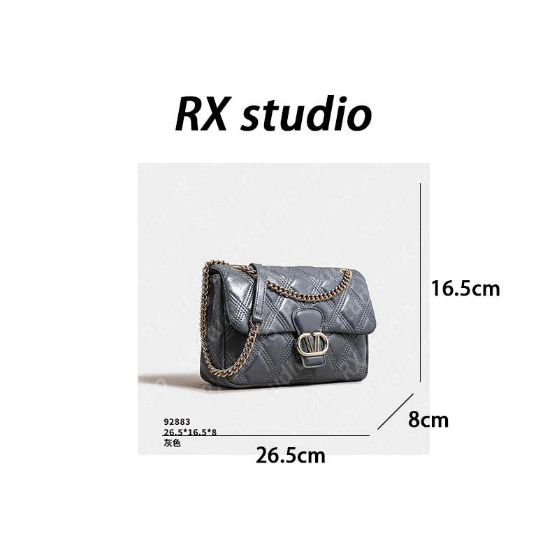 【南沙瑞熙】SK-92883-灰色-轻奢小众设计感时尚百搭女士包包