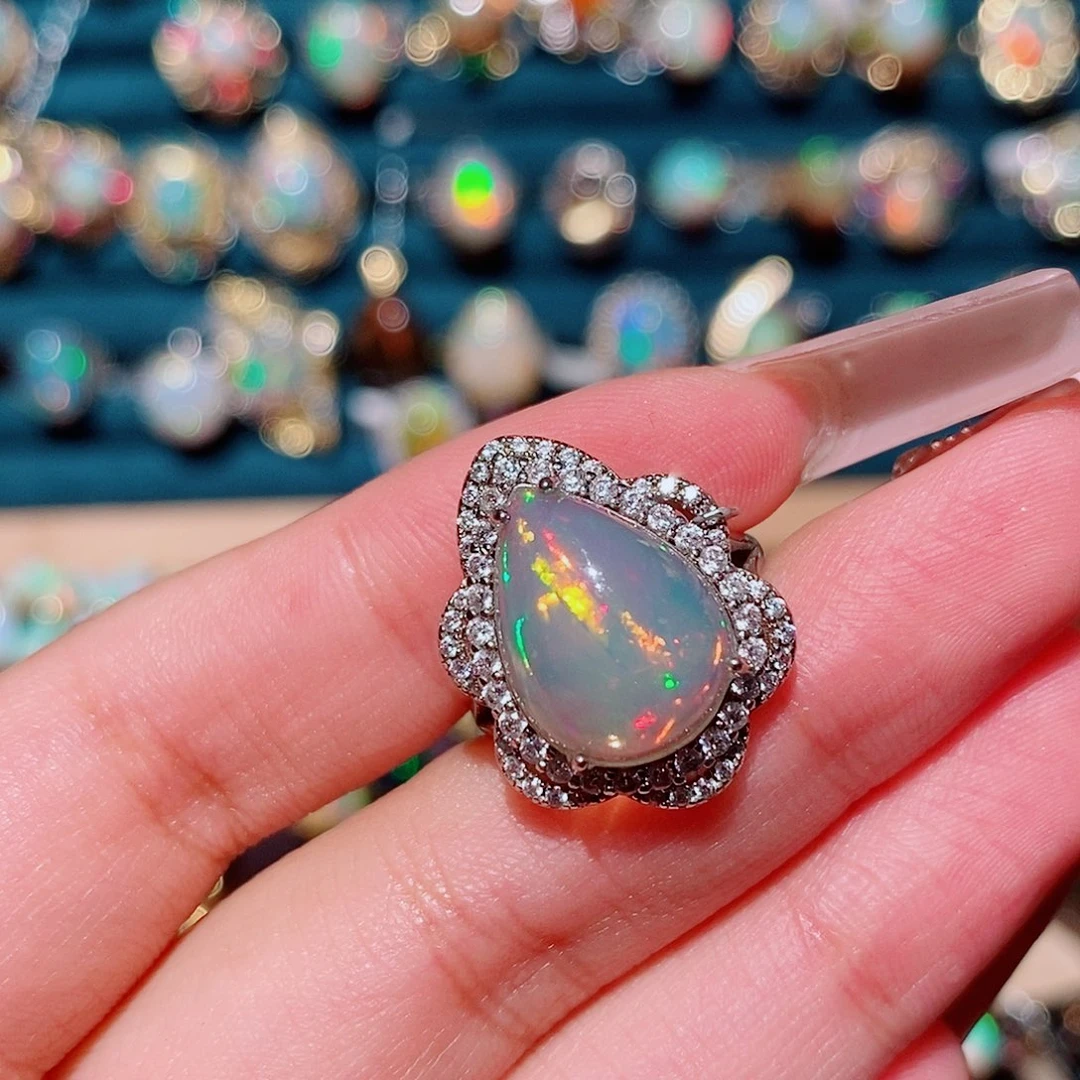 欧泊银S925镶嵌戒指