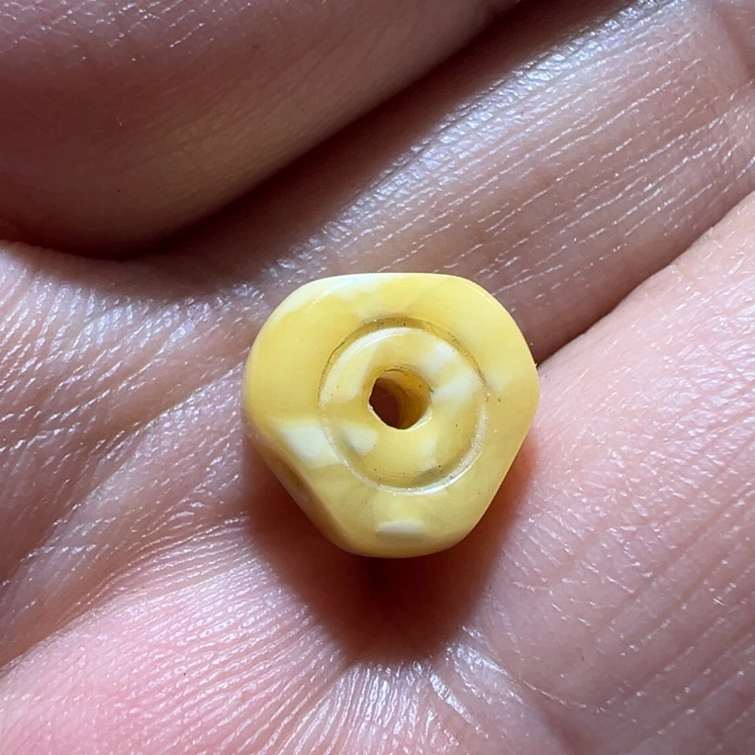 玻璃颈饰墨白藏传出品07
