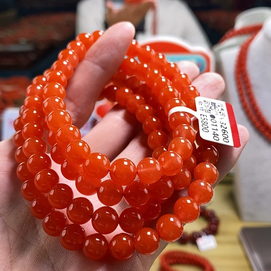 未镶嵌云端  8mm   多样性发一南红玛瑙