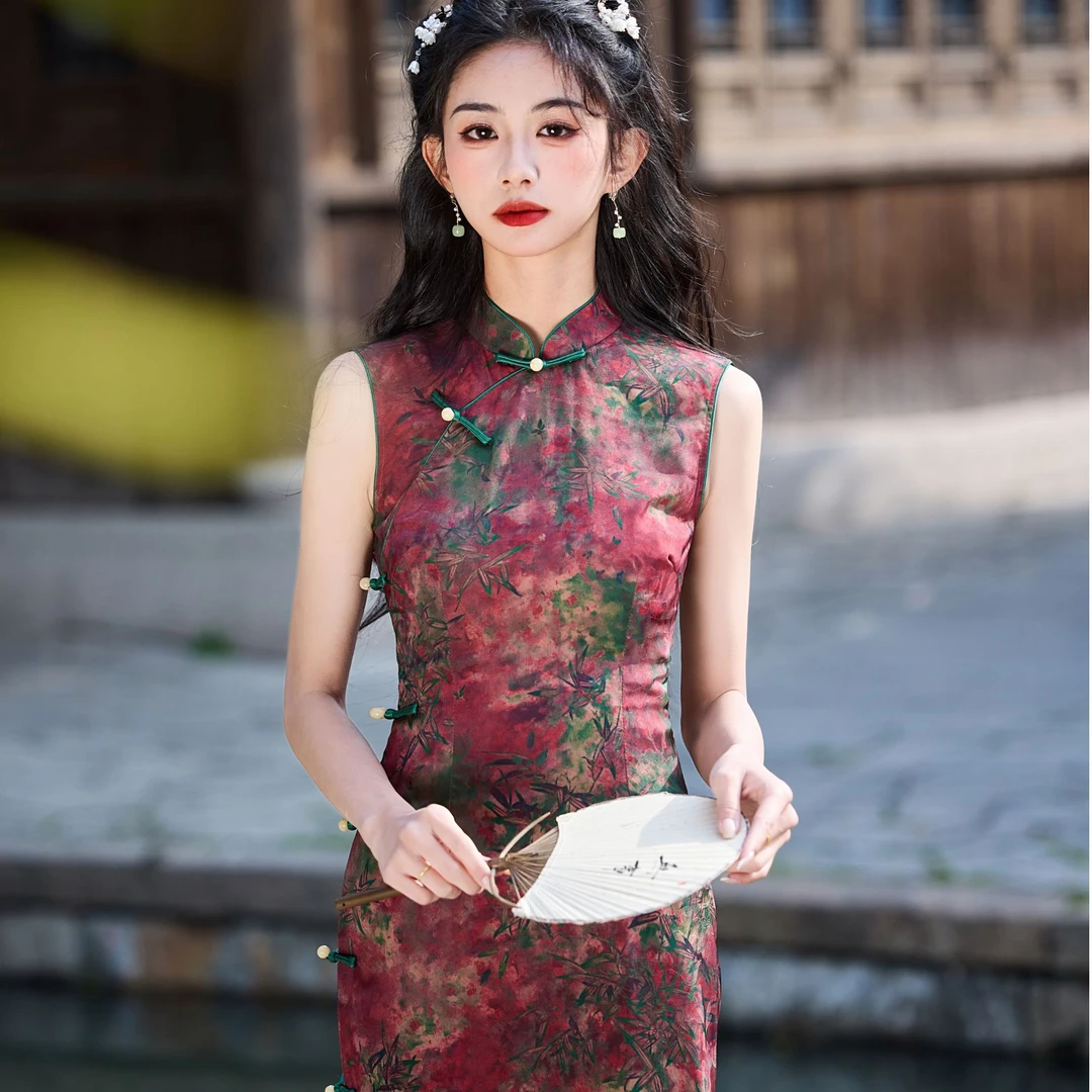 C【9337】2025新款无袖复古港风时尚旗袍