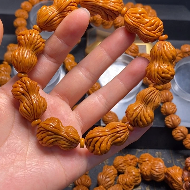 桃核手串花生手串