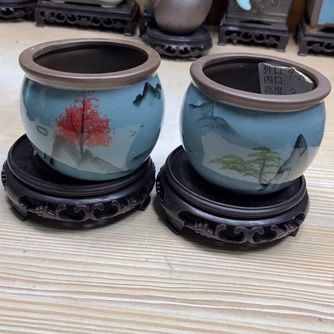 瓷片陶瓷花盆陶瓷艺术