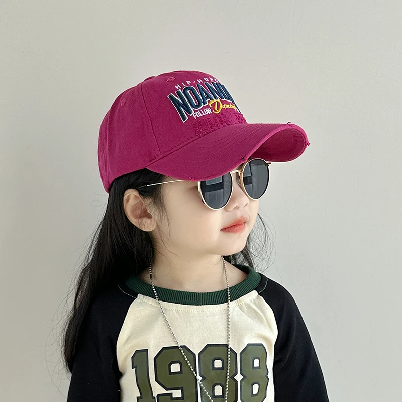 儿童帽子女孩春秋季棒球帽2025新款遮阳防晒鸭舌帽男童女童薄款潮