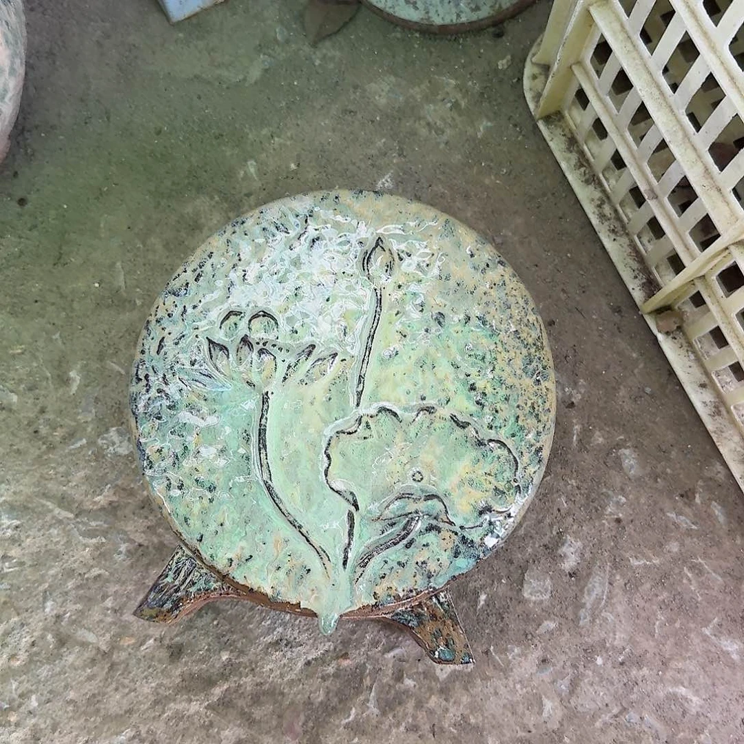 紫砂花盆瑕疵花好月圆一个