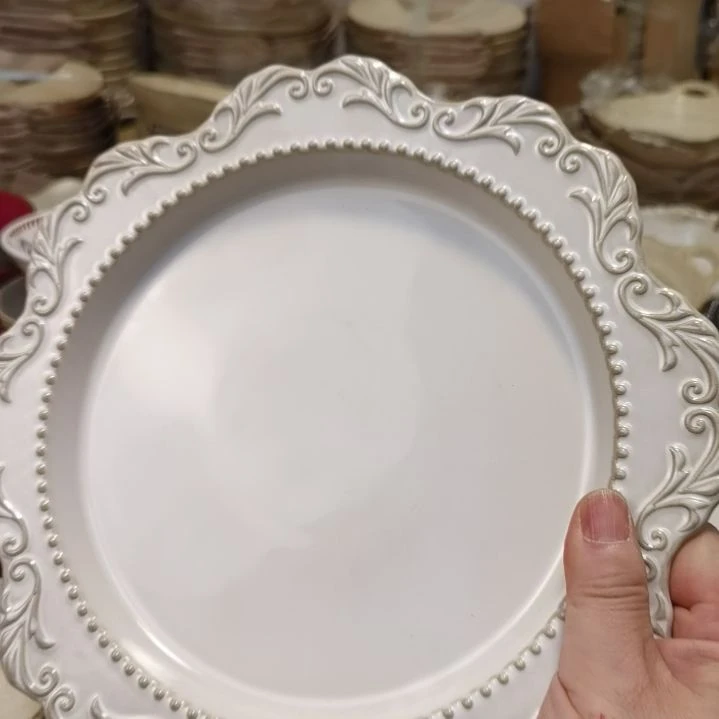 瓷片微瑕洛可可十寸大盘两个一组