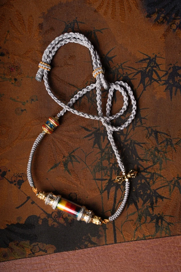 吊坠925银亚克力 【无事管】马头金刚 手工制作 管管锁骨链