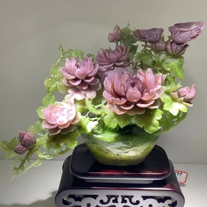 未镶嵌蛇纹石玉（覆膜）珠宝奇石