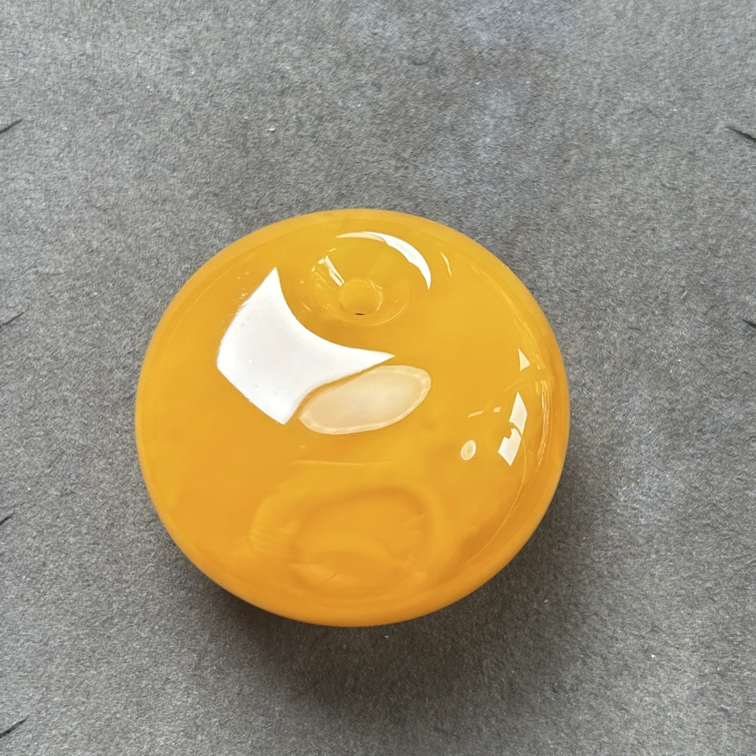 精品焦皮料满蜜鸡油红公主扣