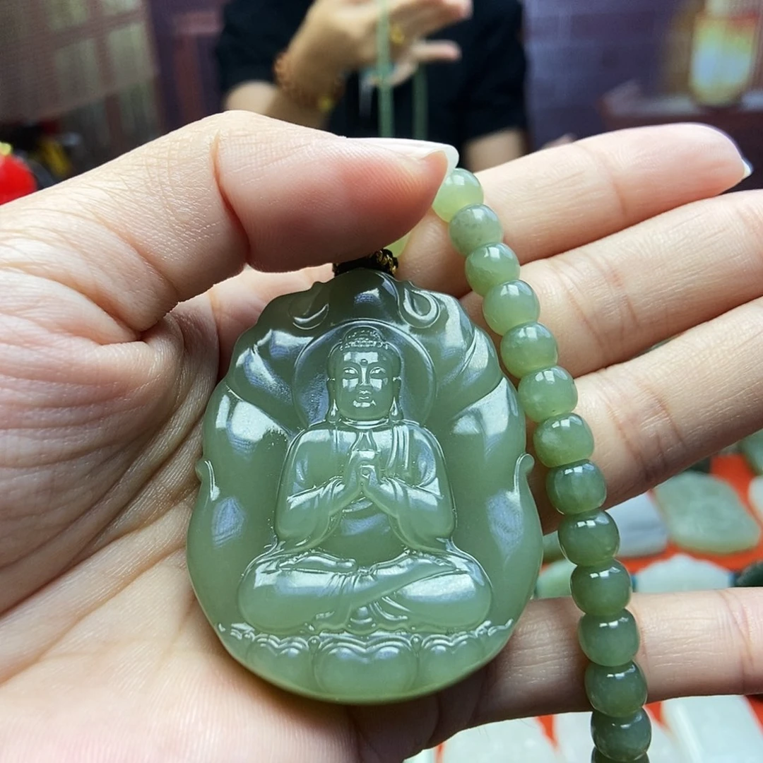 颈饰未镶嵌和田玉情**许