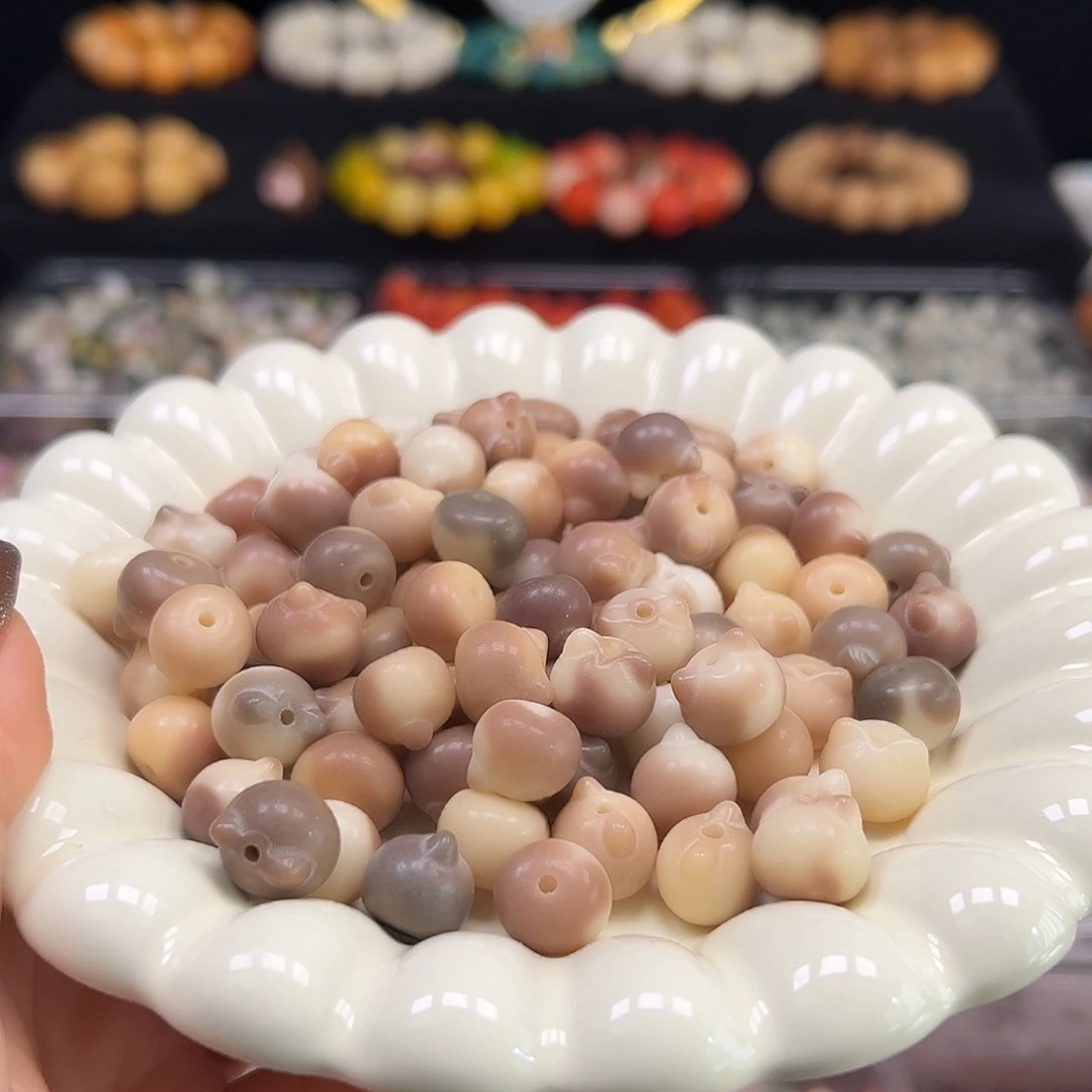 手串菩提根/象牙果卡12干枯梅姑猫头100颗