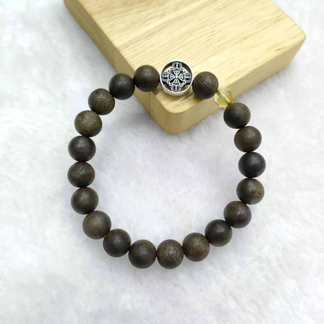 足银手链 0115-017星沉 手链  简约个性时尚百搭款单圈手串