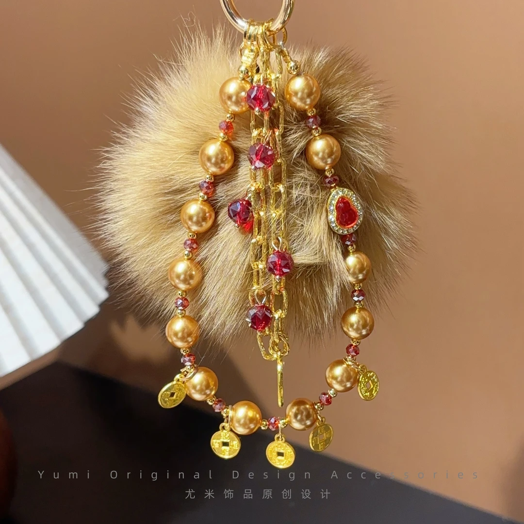 卡庭【设计师手作】高端女款手机挂件绳链简约系列-通勤搭配L3643