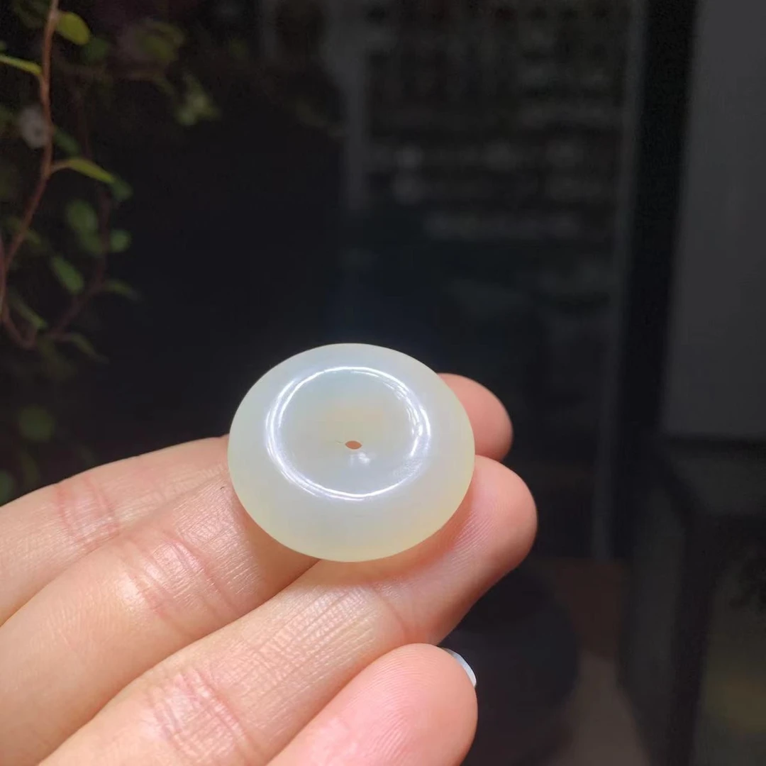 玉水阁天然岫玉平安扣吊坠