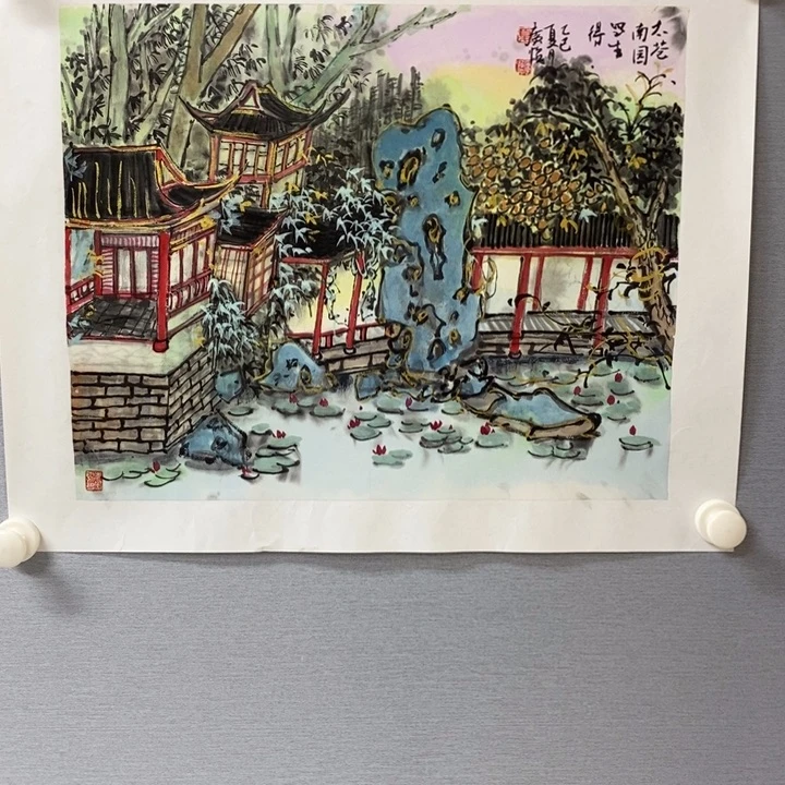 国画亲笔手绘原创