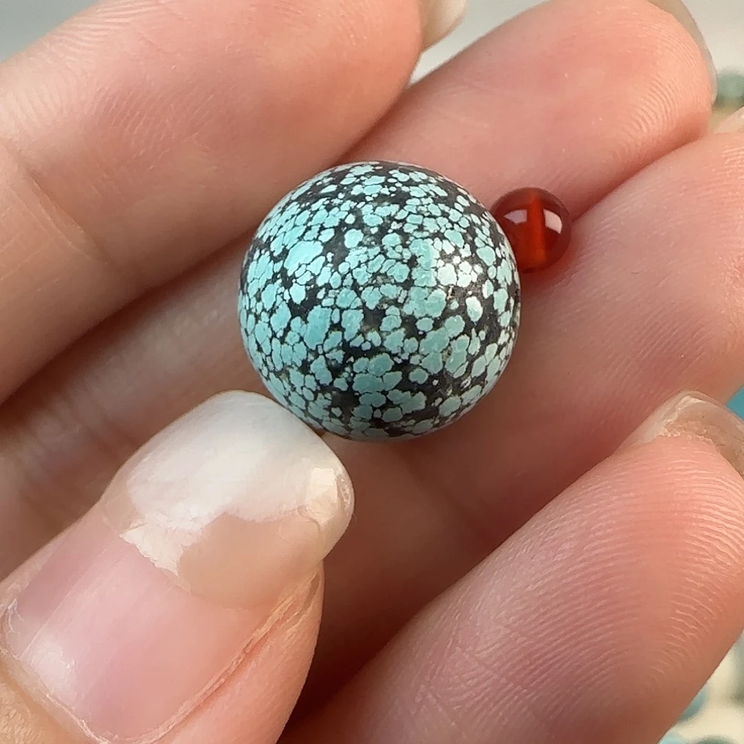 壹***生南红玛瑙未镶嵌配饰13.5