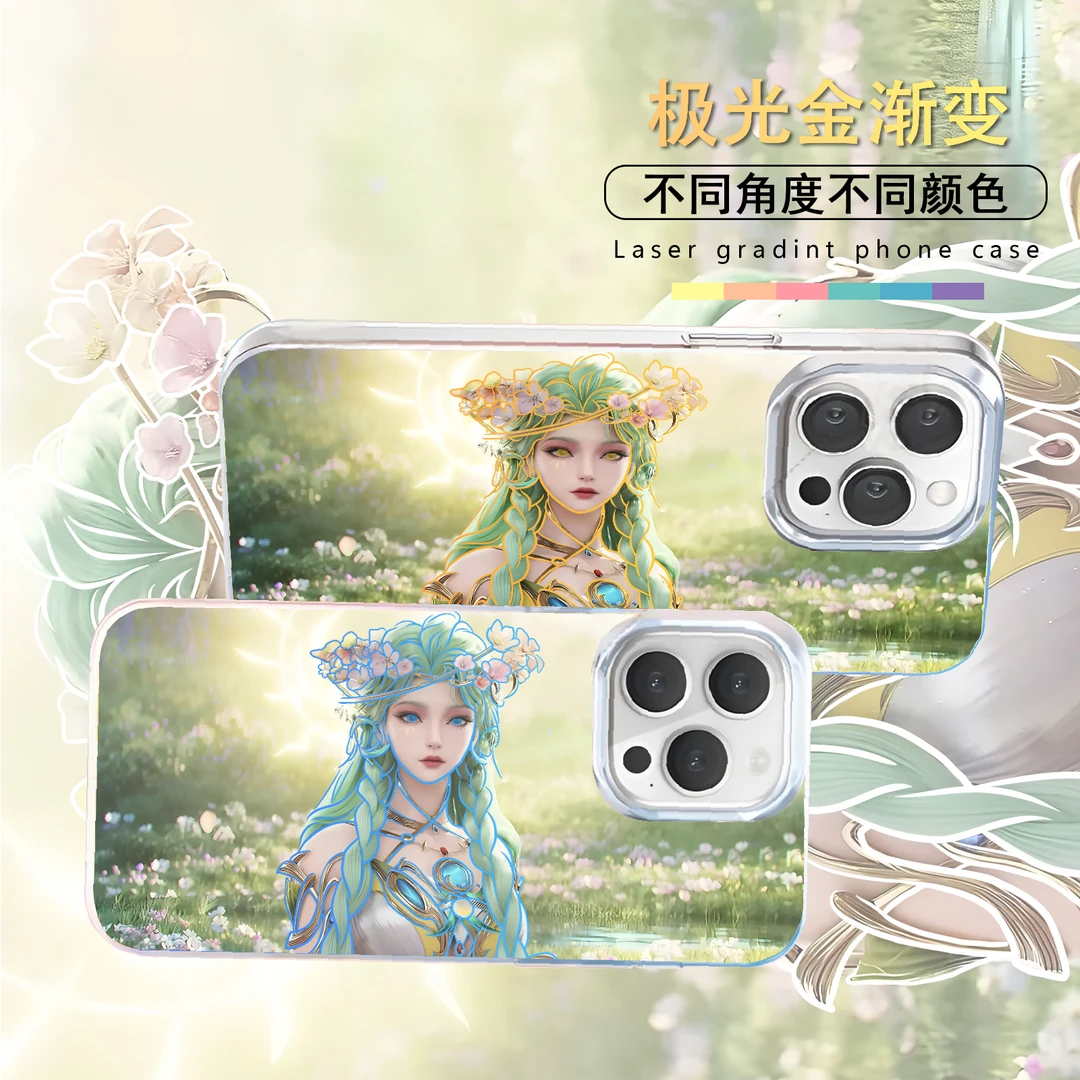 貂蝉适用苹果华为vivo一加iPhone小米红米极光手机壳壳