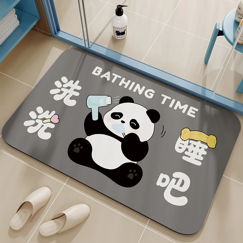 卫生间地垫厕所门口防滑垫硅藻泥吸水垫浴室脚垫家用垫子速干