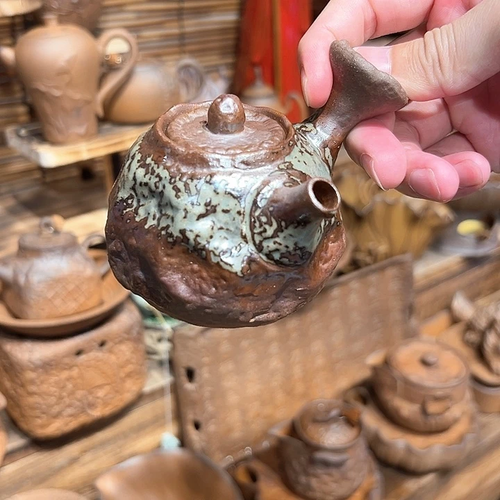 复古风格老陶泥系列茶盘茶具摆件