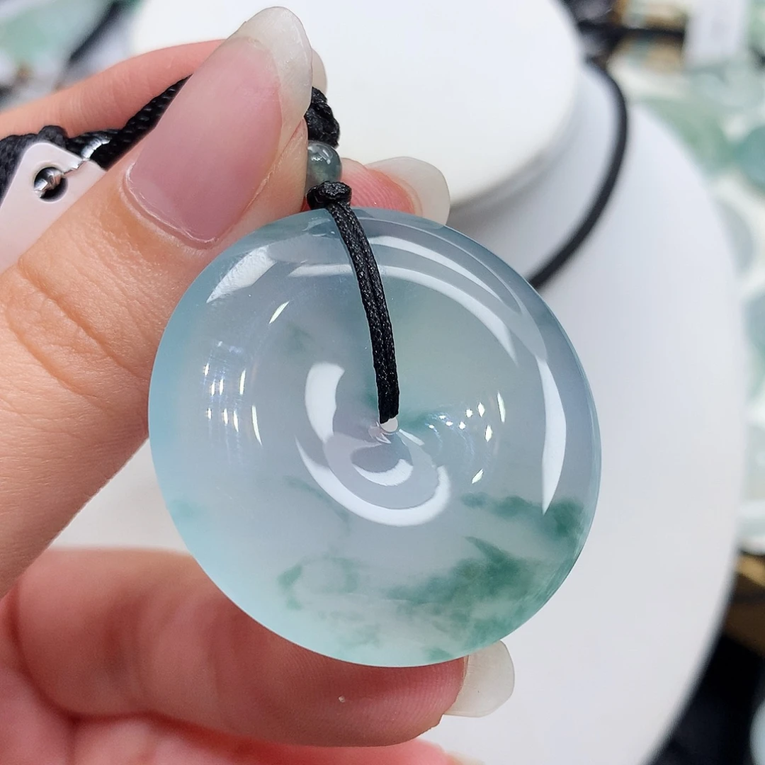 翡翠未镶嵌胸饰翡翠108，35.3/6.2