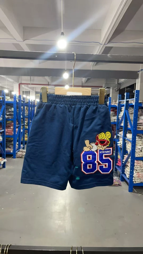 556 85款刺绣短裤 蓝色