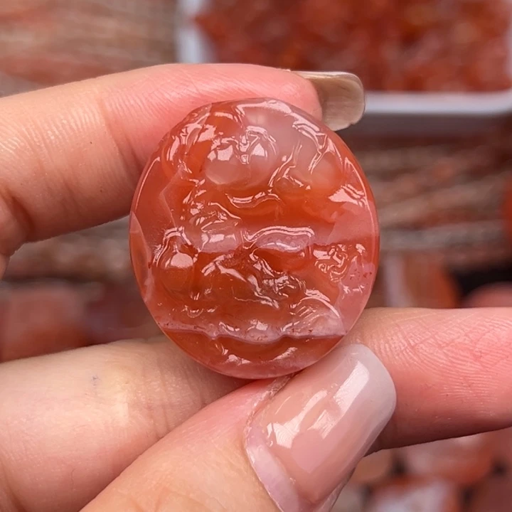 南红玛瑙未镶嵌吊坠(不含链)