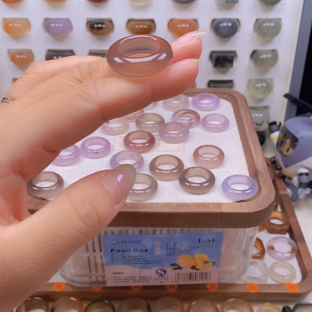 满***猫未镶嵌戒指玛瑙/玉髓港12