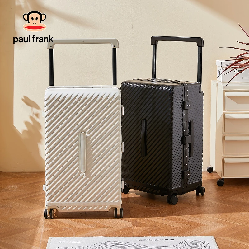 paul frank/大嘴猴宽拉杆铝框行李箱20寸登机箱大容量行李拉杆箱