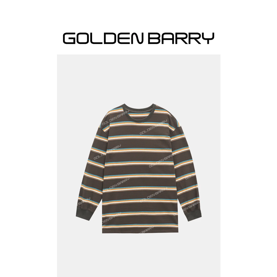 GOLDENBARRY|202471松弛感条纹T恤