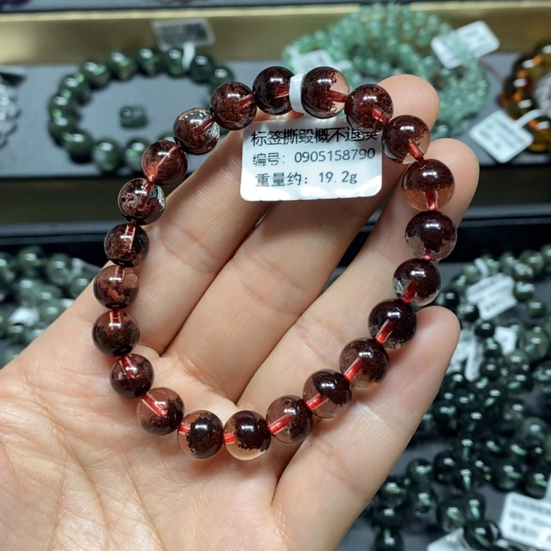 水晶手链未镶嵌红幽灵单圈手链