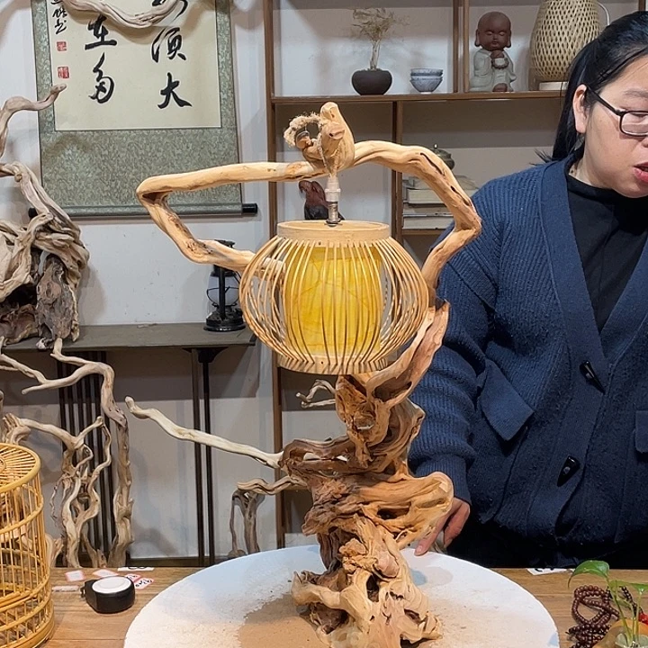 木杜鹃根根艺摆件