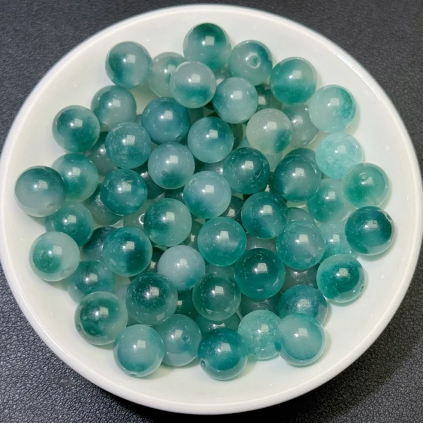 【优品甄选】天然散珠蓝飘花 13mm 15颗 宠1颗（赠弹力绳）EF002