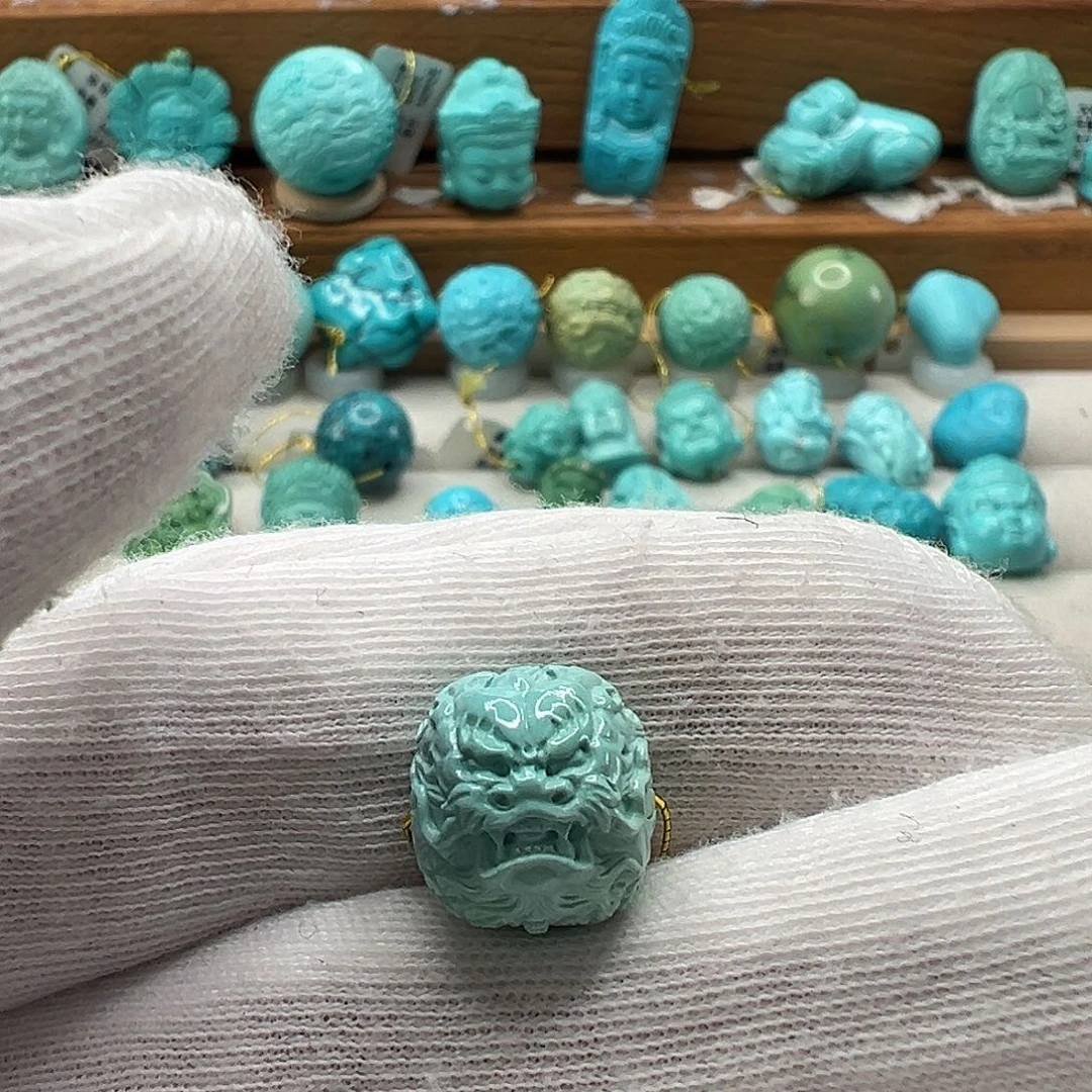 绿松石老型珠 未镶嵌