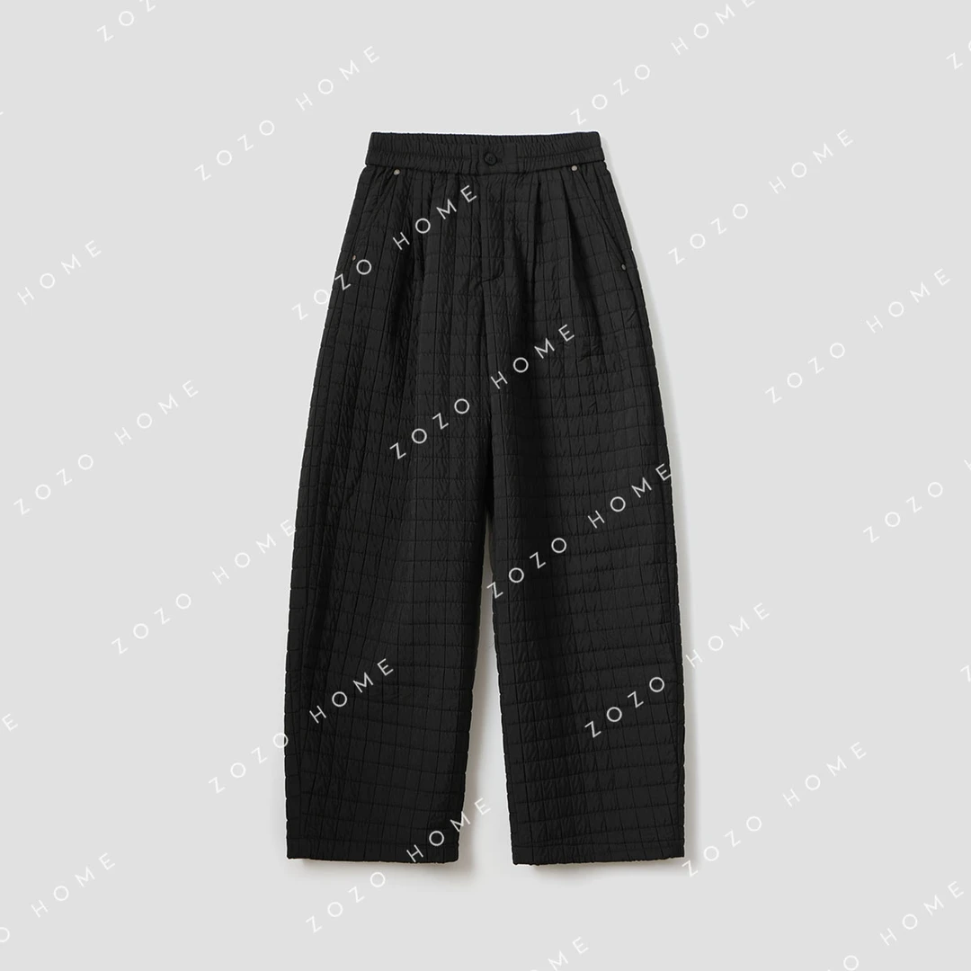 【ZOZO HOME】“露营者”蓄热绗棉廓形剪裁弯刀棉裤q170219p