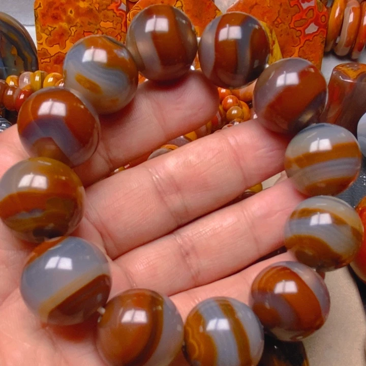 玛瑙/玉髓未镶嵌手串