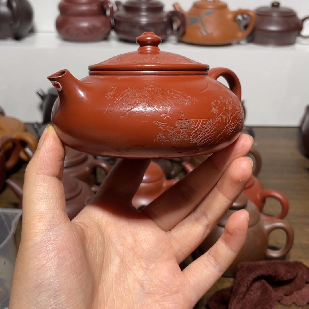 茶壶紫砂宜兴紫砂壶半手工1