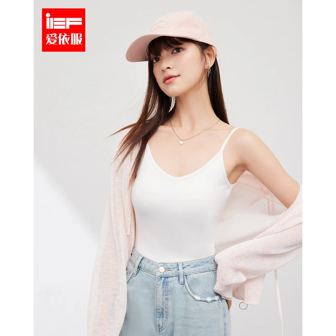 【会员专享】IEF/爱依服2025夏显瘦时尚短款瑜伽背心吊带打底