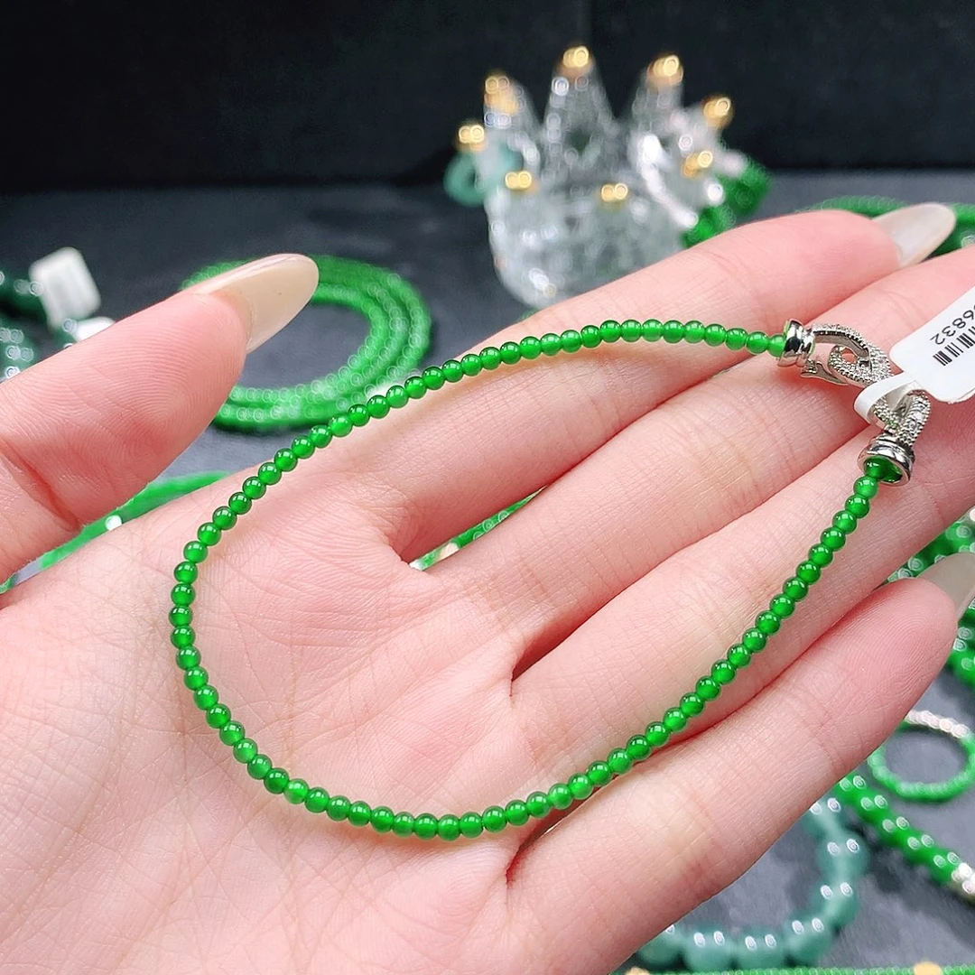 翡翠未镶嵌手串手链