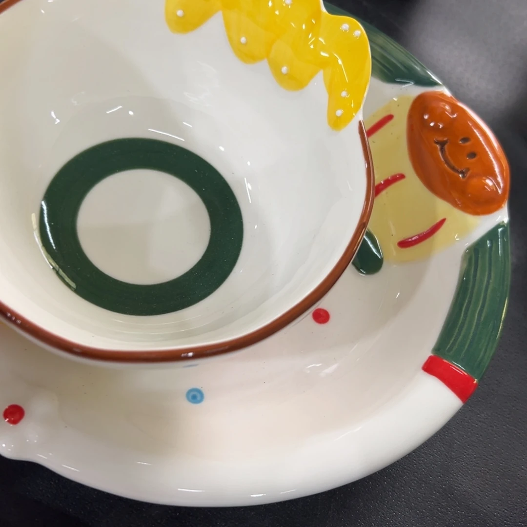 摆件陶高温陶瓷釉下彩微瑕！