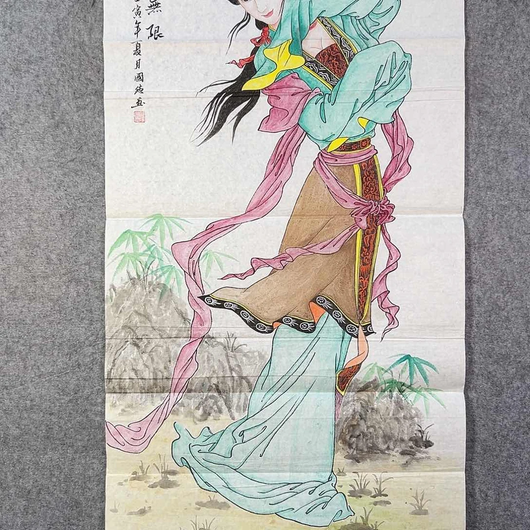 国画426 花鸟在此处飞翔也不太
