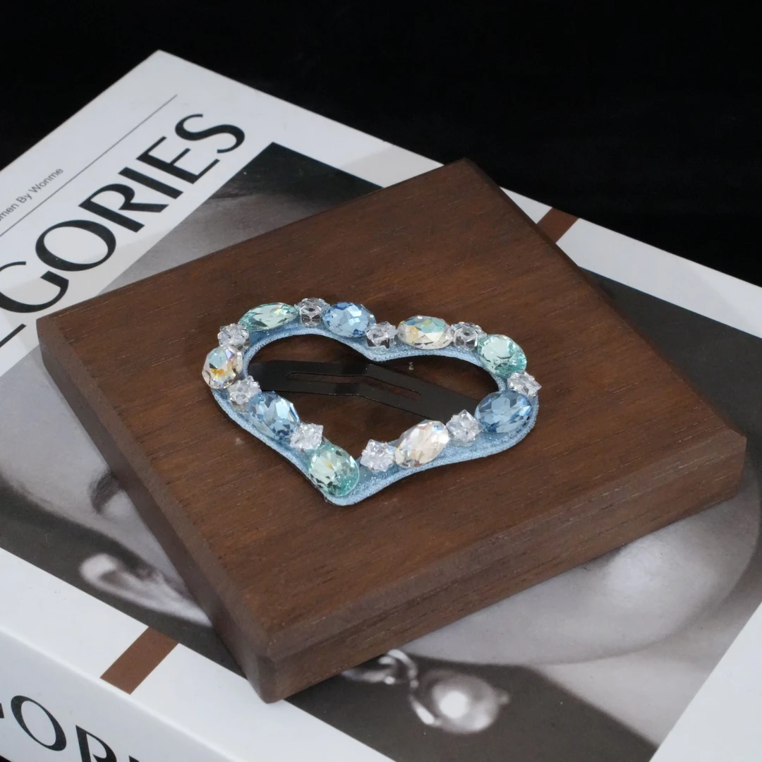 【FNQ105】对夹日韩鸭嘴夹气质原创设计发夹时尚透明彩色头饰